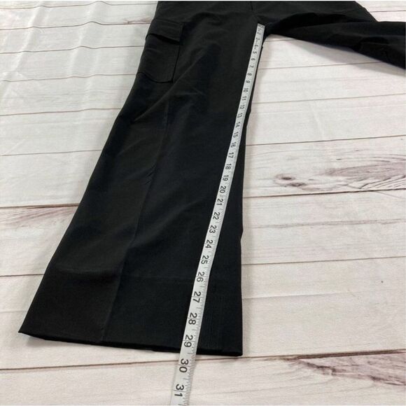 Theory Black Bootcut Cargo Trouser Pants Size 10 - Picture 6 of 13